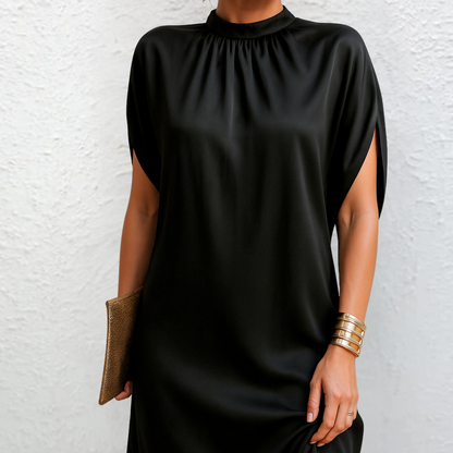 Confident Elegant Draped Midi Dress For Women | Elle
