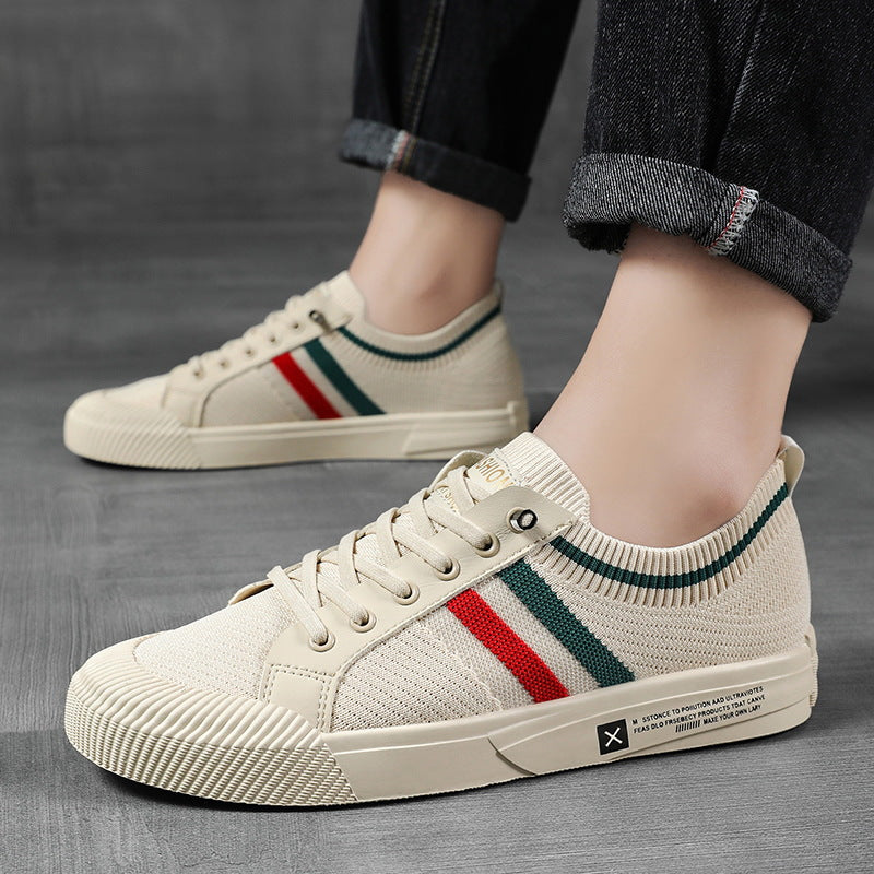 Dedicated Striped Lace Up Sneakers for Men | Luca