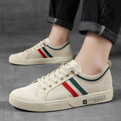 Dedicated Striped Lace Up Sneakers for Men | Luca