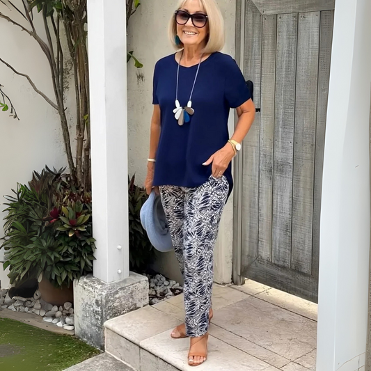Nostalgic Cotton-blend two-piece set for women | Allegra