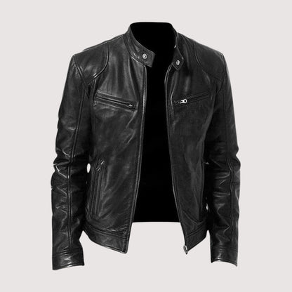 Brass Classic Zip Front Jacket for Men | Dorian
