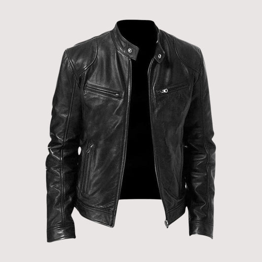 Brass Classic Zip Front Jacket for Men | Dorian