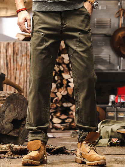 Kind Rugged Straight Leg Utility Trousers For Men | Beckett