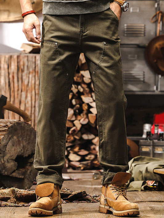 Kind Rugged Straight Leg Utility Trousers For Men | Beckett