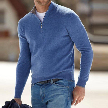 Spring Half Zip Casual Sweater For Men | Martin