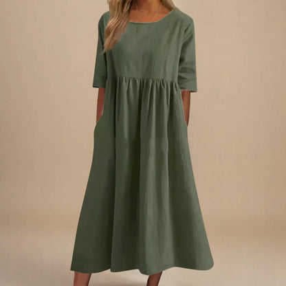 Velvety Flattering everyday dress for women | Marielle
