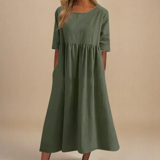Velvety Flattering everyday dress for women | Marielle