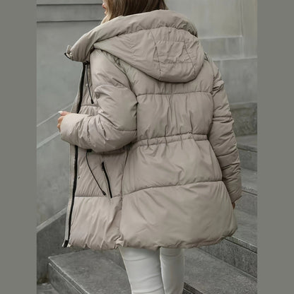 Stylish Oversized Hooded Puffer Jacket For Women | Celestine