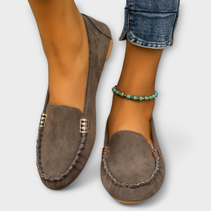 Kind Slip-on moccasin loafers with refined detailing for women | Bianca
