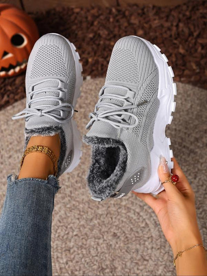 Quiet Comfortable Lined Outdoor And Indoor Sneakers For Women | Elvoria