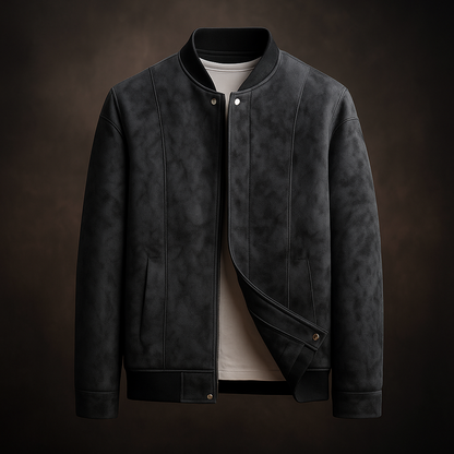 Textured Textured Bomber Jacket for Men | Hartwell
