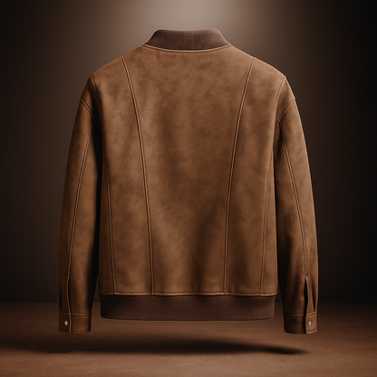 Textured Textured Bomber Jacket for Men | Hartwell