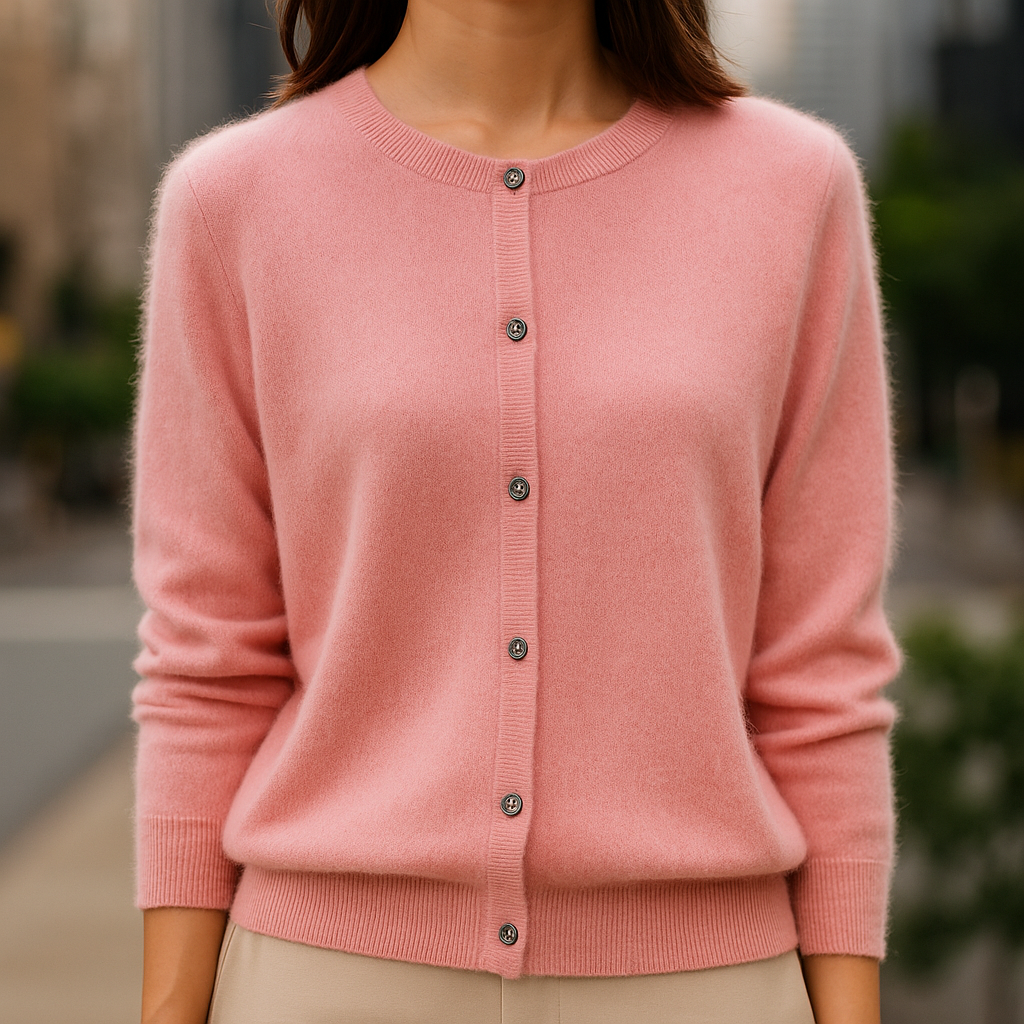 Pearl Classic Button Front Sweater for Women | Elara