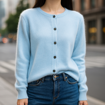 Pearl Classic Button Front Sweater for Women | Elara
