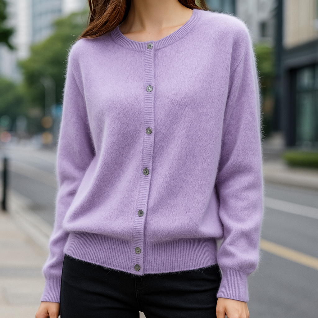 Pearl Classic Button Front Sweater for Women | Elara