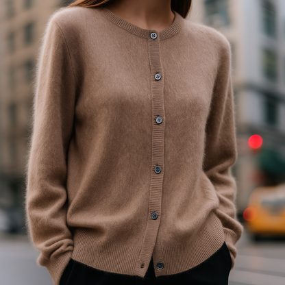 Pearl Classic Button Front Sweater for Women | Elara