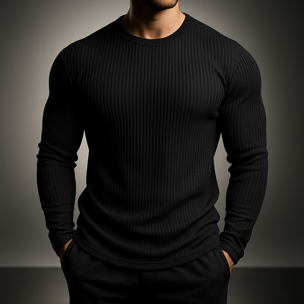 Magnolia Slim Fit Ribbed Sweater for Men | Kieran