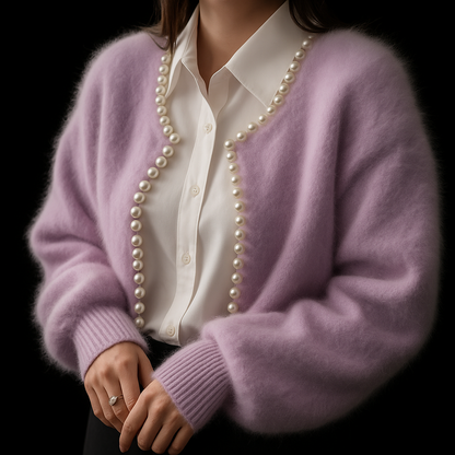 Happy Pearl Embellished Cardigan For Women | Chloe