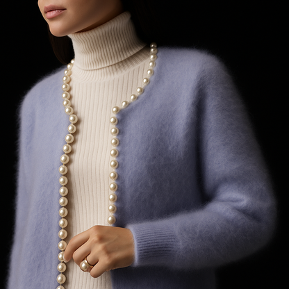 Happy Pearl Embellished Cardigan For Women | Chloe