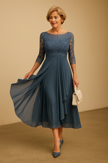 Engraved Elegant lace dress for women | Rhiana