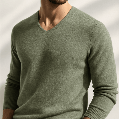Honest Classic V-Neck Sweater for Men | Ashton