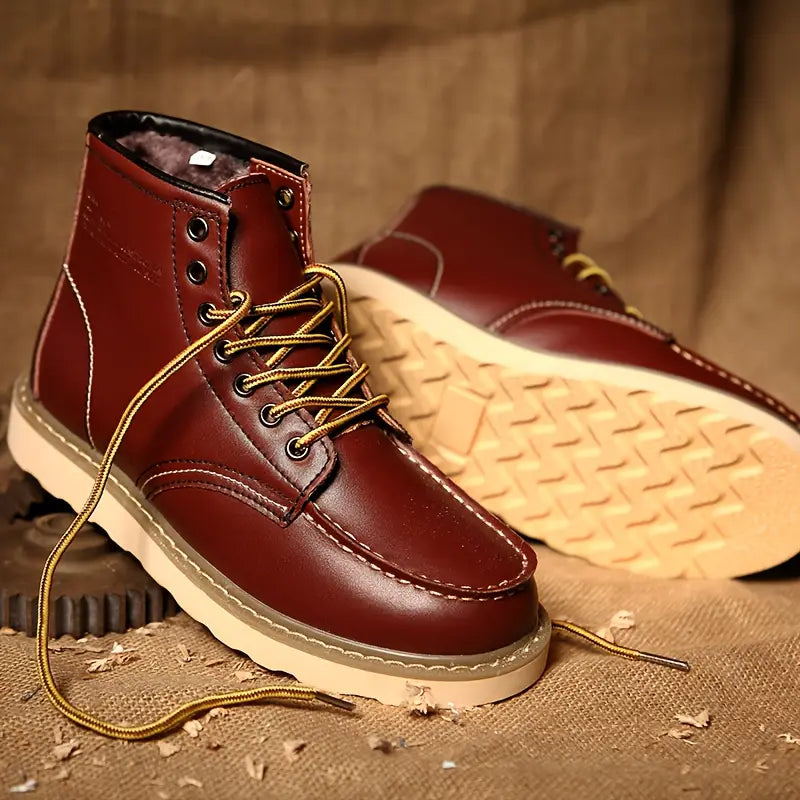 Practical Retro Lace Up Ankle Boots For Men | Corvane