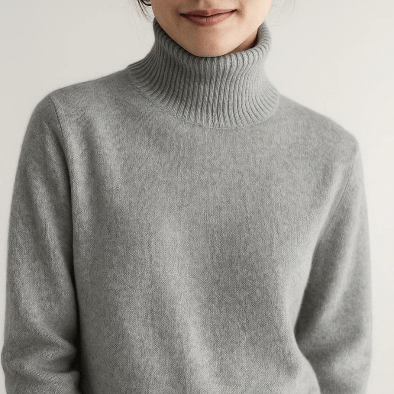Restful Oversized Turtleneck Sweater For Women | Elaraine