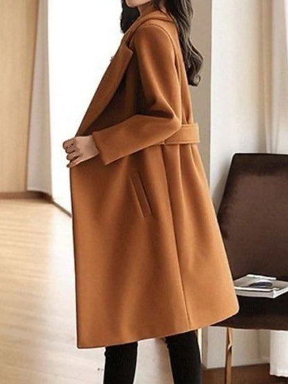 Camellia Tailored Longline Overcoat for Women | Valeria