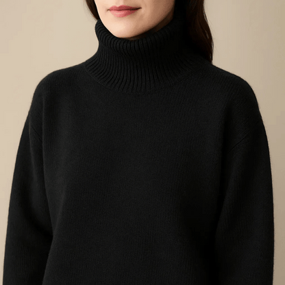 Restful Oversized Turtleneck Sweater For Women | Elaraine