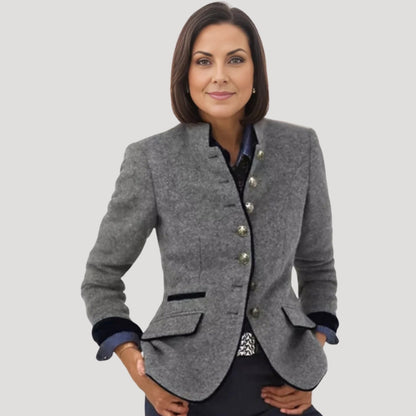Marina Tweed jacket with fitted silhouette for women | Elowen