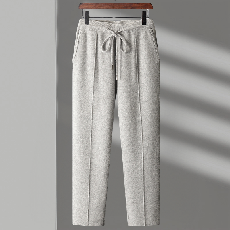 Shimmering Refined Drawstring Trousers For Men | Lando