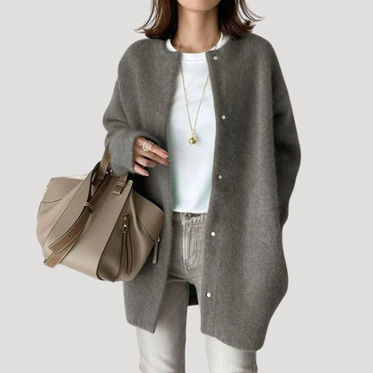 Coastal Long knit cardigan with relaxed silhouette for women | Arlette