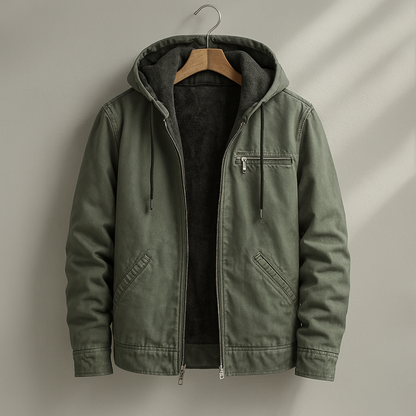 Mesmerizing Lined Hooded Utility Jacket For Men | Branton