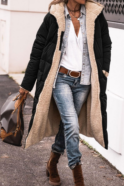 Antique Elegant Reversible Long Coat For Women | Elvie