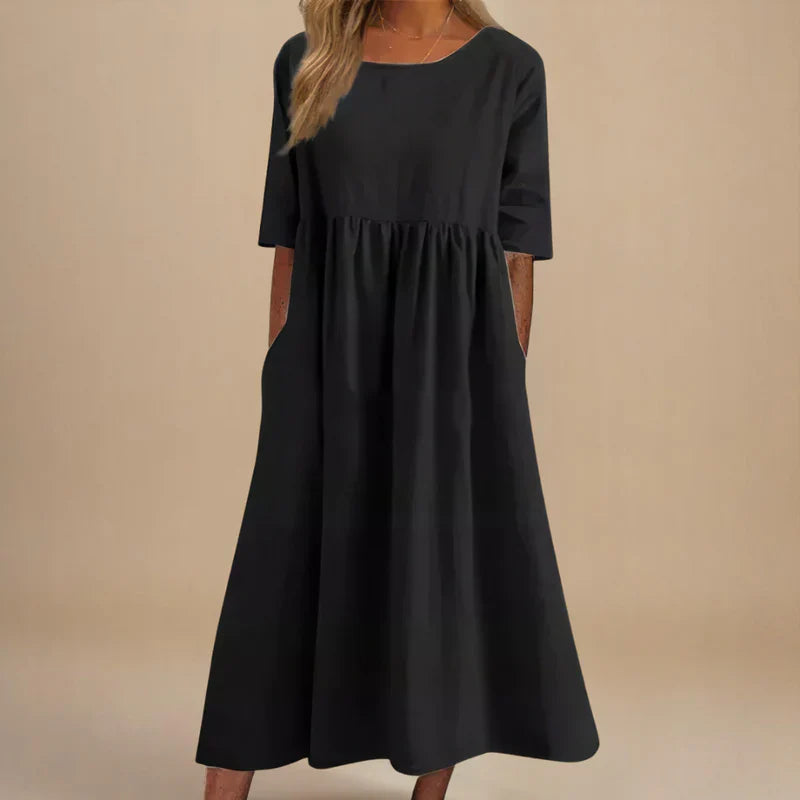 Velvety Flattering everyday dress for women | Marielle