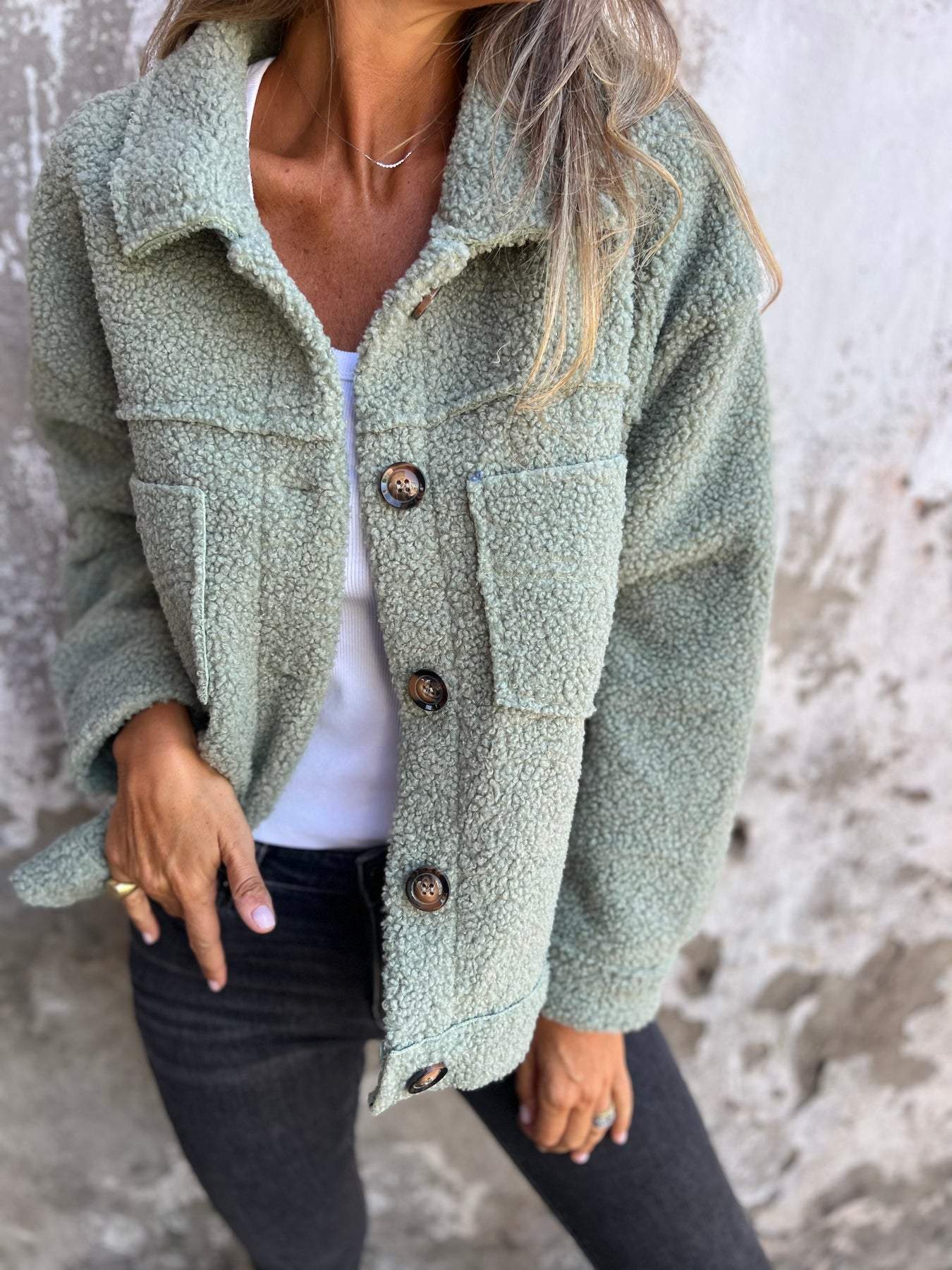 Untamed Button Front Cosy Jacket For Women | Jess