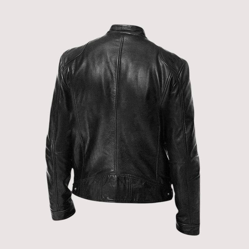 Brass Classic Zip Front Jacket for Men | Dorian