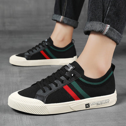 Dedicated Striped Lace Up Sneakers for Men | Luca