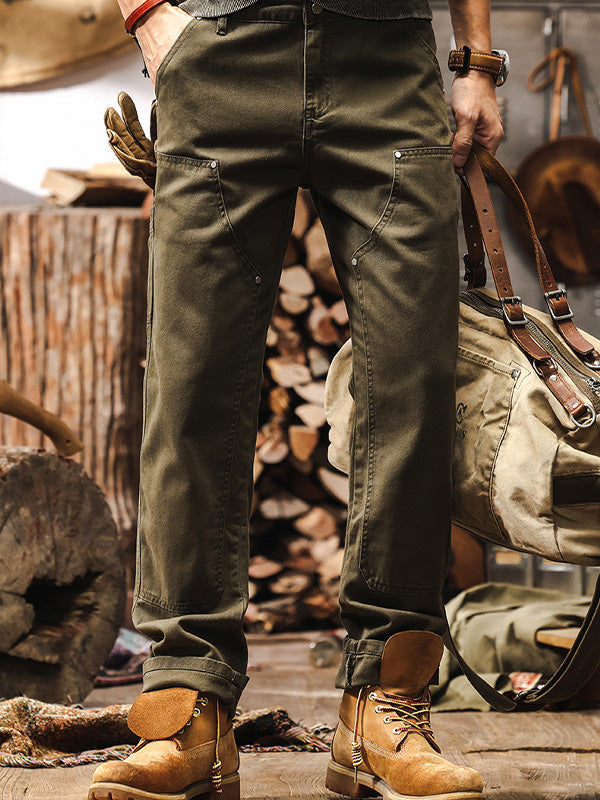Kind Rugged Straight Leg Utility Trousers For Men | Beckett