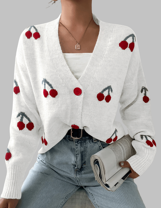 Chelsea Chic Button Front Long Sleeve Cardigan For Women | Mirelisse