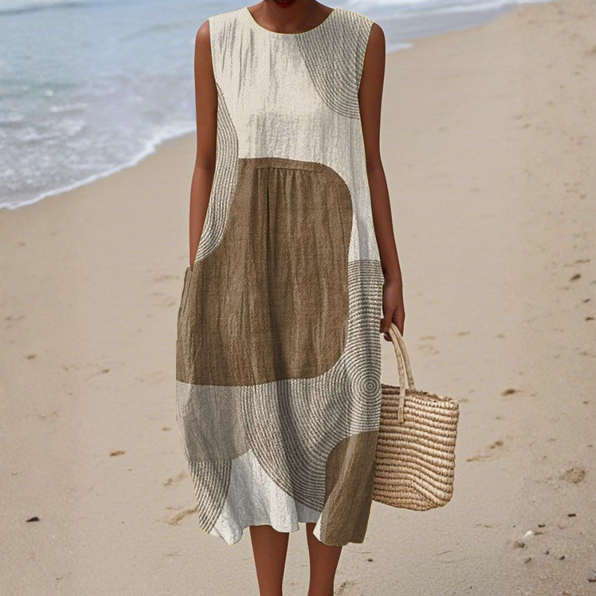Light Abstract summer dress for women | Helora