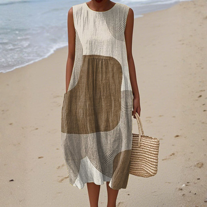 Light Abstract summer dress for women | Helora