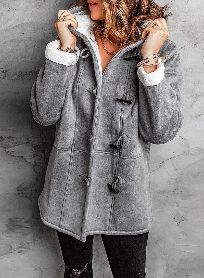 Parisian Hooded Toggle Long Coat For Women | Amanda