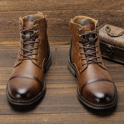 Spirited Heritage brogue boots with classic detailing for men | Maxwell