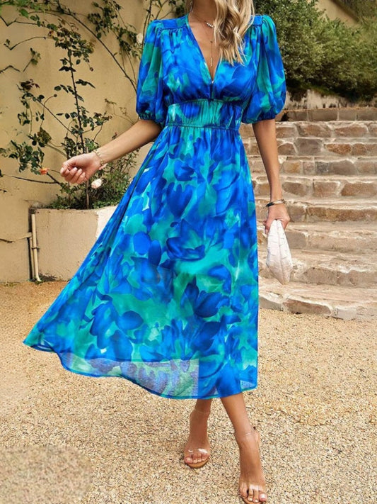 Glossy Stylish printed dress for women | Ariadne