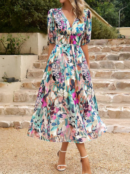 Glossy Stylish printed dress for women | Ariadne