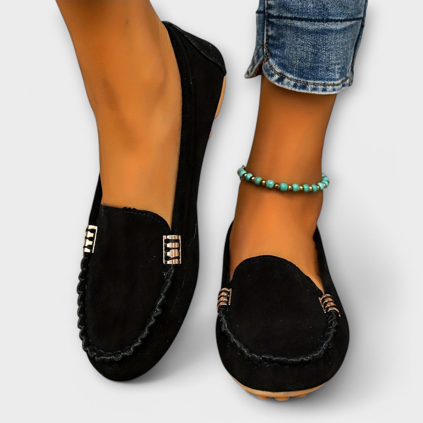 Kind Slip-on moccasin loafers with refined detailing for women | Bianca