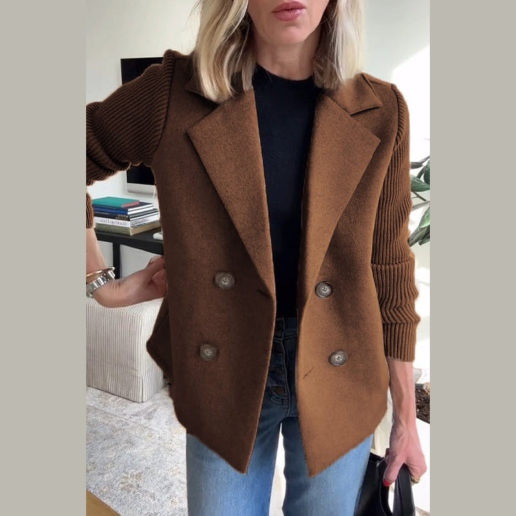 Sleek Casual Double Breasted Blazer For Women | Alessandra