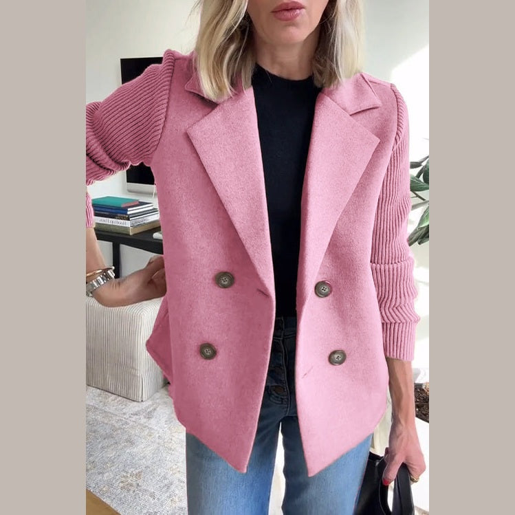 Sleek Casual Double Breasted Blazer For Women | Alessandra