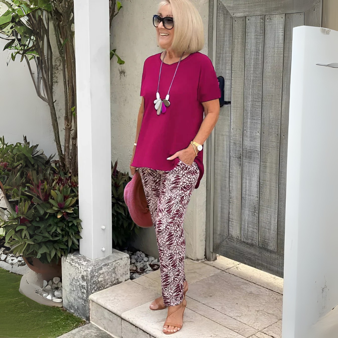 Nostalgic Cotton-blend two-piece set for women | Allegra